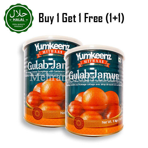 YUMKEENZ Gulab jamun (Sweet) 1kg (1+1) 2kg 윰킨즈 굴랍자문 – Mehran Foods Korea