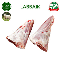 LABBAIK Halal Lamb Foreshank Meat 1.1kg set of 3 displayed on cutting board