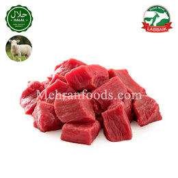 LABBAIK Halal Fresh Lamb Boneless Meat (Square Cut) Cubes 800g (Set of 3) 2400g / 뼈없는 양고기