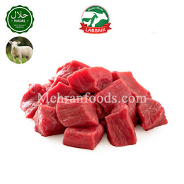 LABBAIK Halal Fresh Lamb Boneless Meat (Square Cut) Cubes 800g (Set of 3) 2400g / 뼈없는 양고기