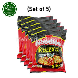 PRAN Halal Korean Super Spicy Noodles 5 Pack 300g