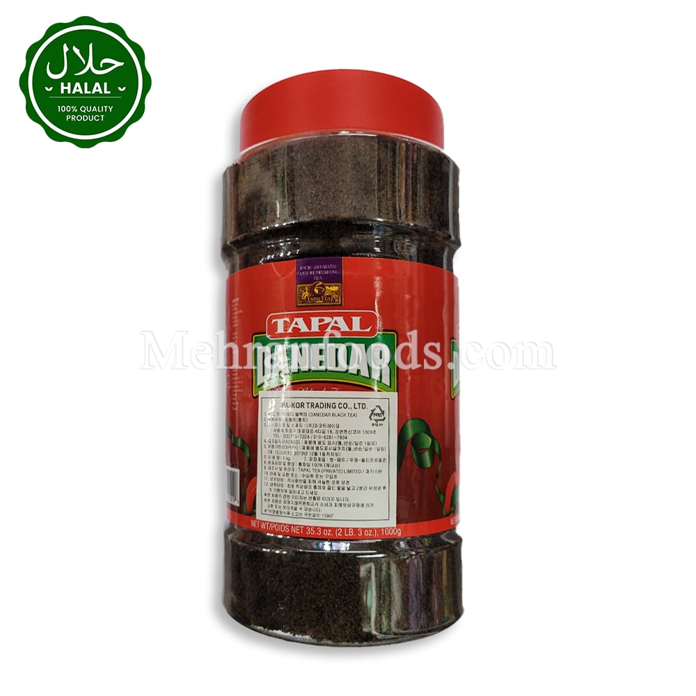 TAPAL Danedar Black Tea Jar 1kg | Strong Pakistani Chai in Korea ...