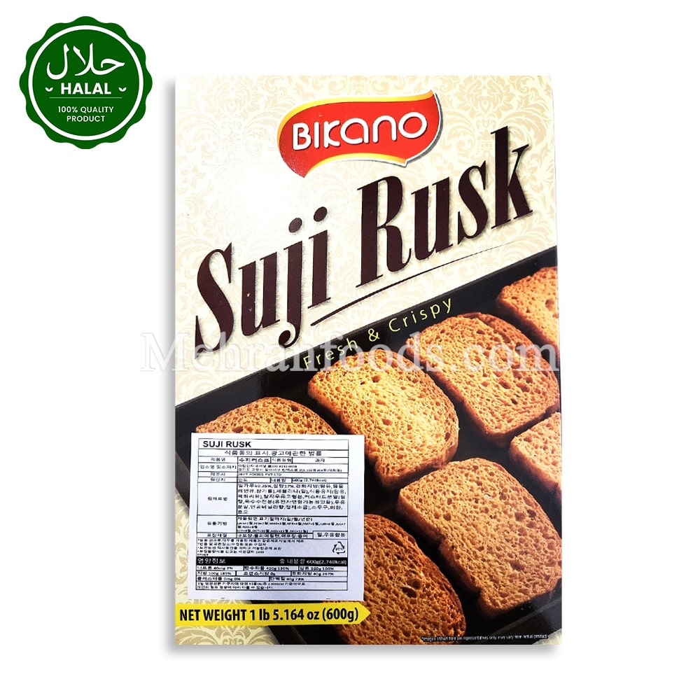 Mehran Rusk BIKANO Suji Rusk 600g | Crunchy Tea Snack in Korea – Mehran Foods Korea