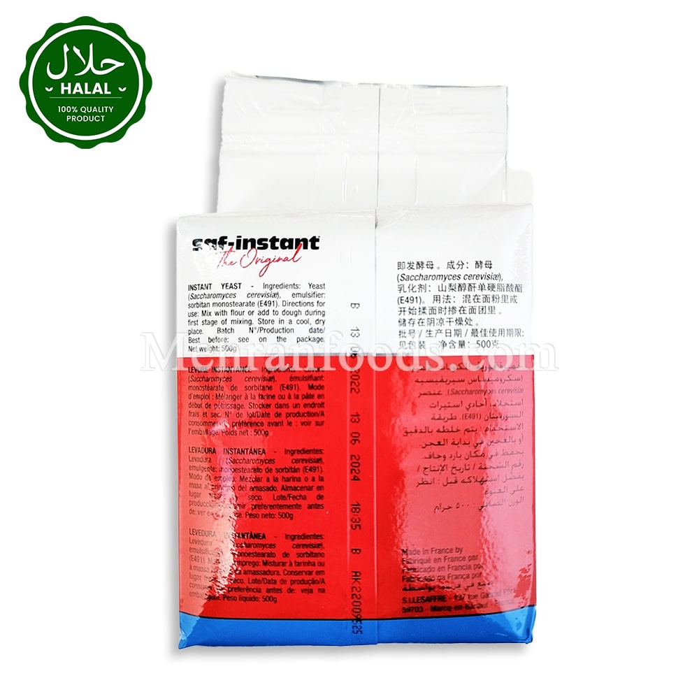 SAF Instant Yeast Red 500g | Best Dry Yeast for Baking in Korea ...