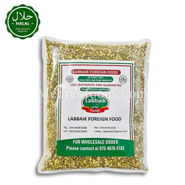 LABBAIK Green Moong Dal Cut Chilka 800g Pack Front