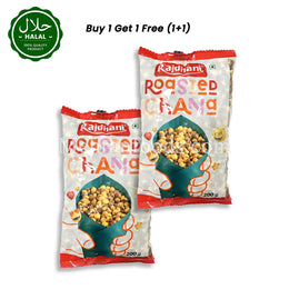 RAJDHANI Roasted Chana 200g (1+1) 400g Pack Front View