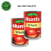 HUNTS Whole Peeled Tomatoes 411g Pack Front