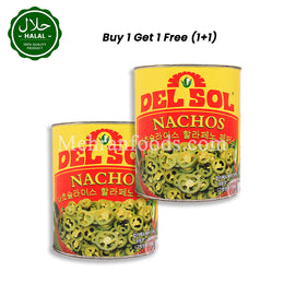 DELSOL Nacho Sliced Jalapeno Pepper 2.83kg jar