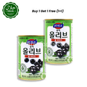 RICHIS ブラックオリーブ（種抜きホール）405g（1+1）910g RICHIS ブラックオリーブホール