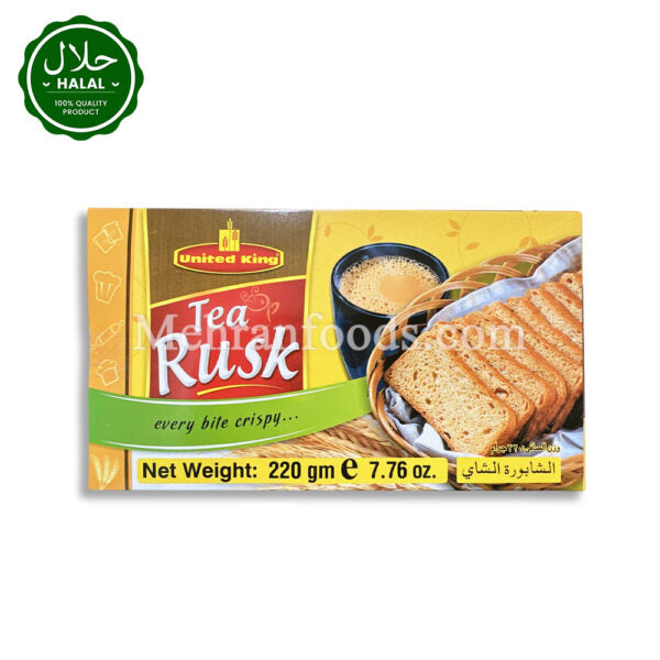 UNITED KING Tea Rusk 220g | Crunchy Rusk Biscuits Korea – Mehran Foods ...