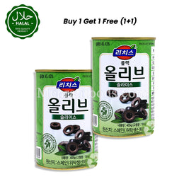 RICHIS ブラックオリーブスライス 405g (1+1) 810g リッチス ブラックオリーブスライス