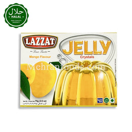 LAZZAT Halal Jelly Mango Flavor 75g Pack Front