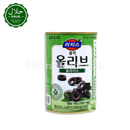 RICHIS ブラックオリーブスライス 405g リッチス ブラックオリーブスライス