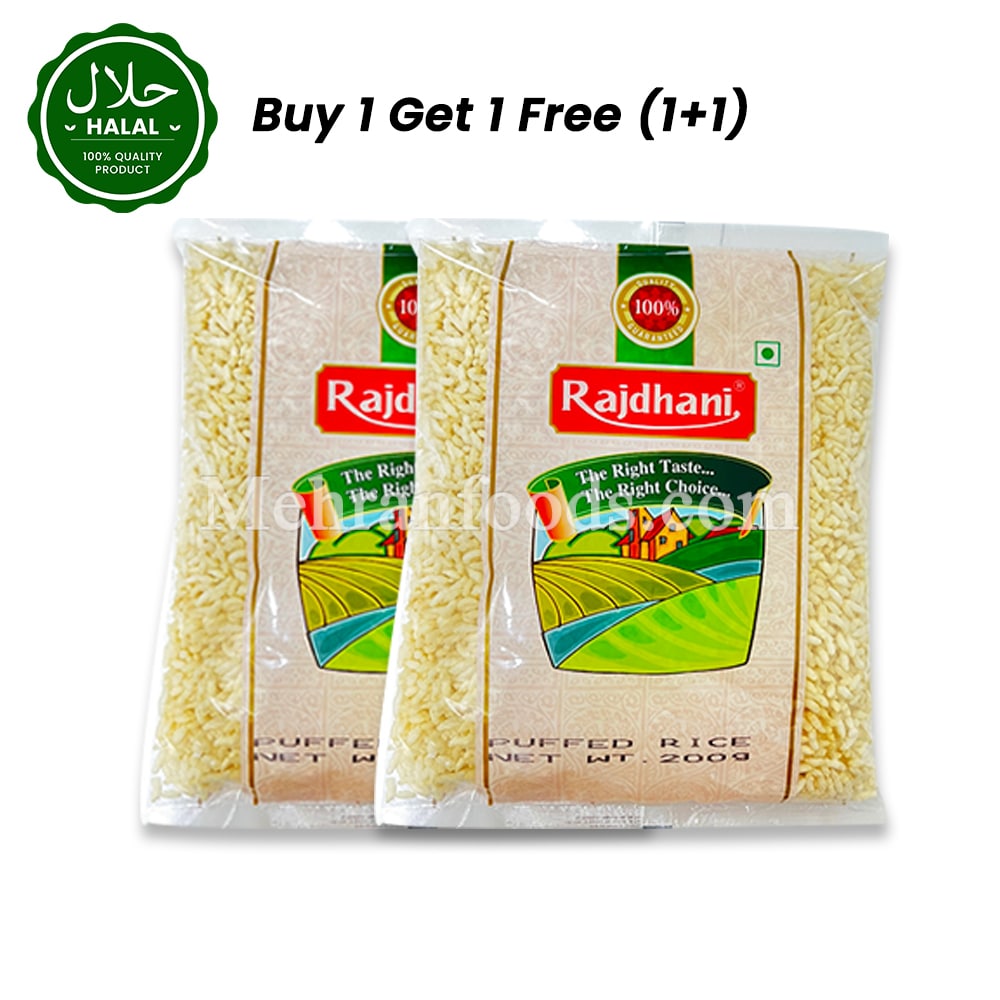 RAJDHANI Puffed Rice 200g (1+1) 400g – Mehran Foods Korea