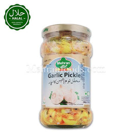 MEHRAN Garlic Pickle 340g Jar Front View