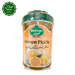 MEHRAN Lemon Pickle 400g Jar Front View