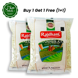RAJDHANI Poha Mota Flattened Rice Pack Front