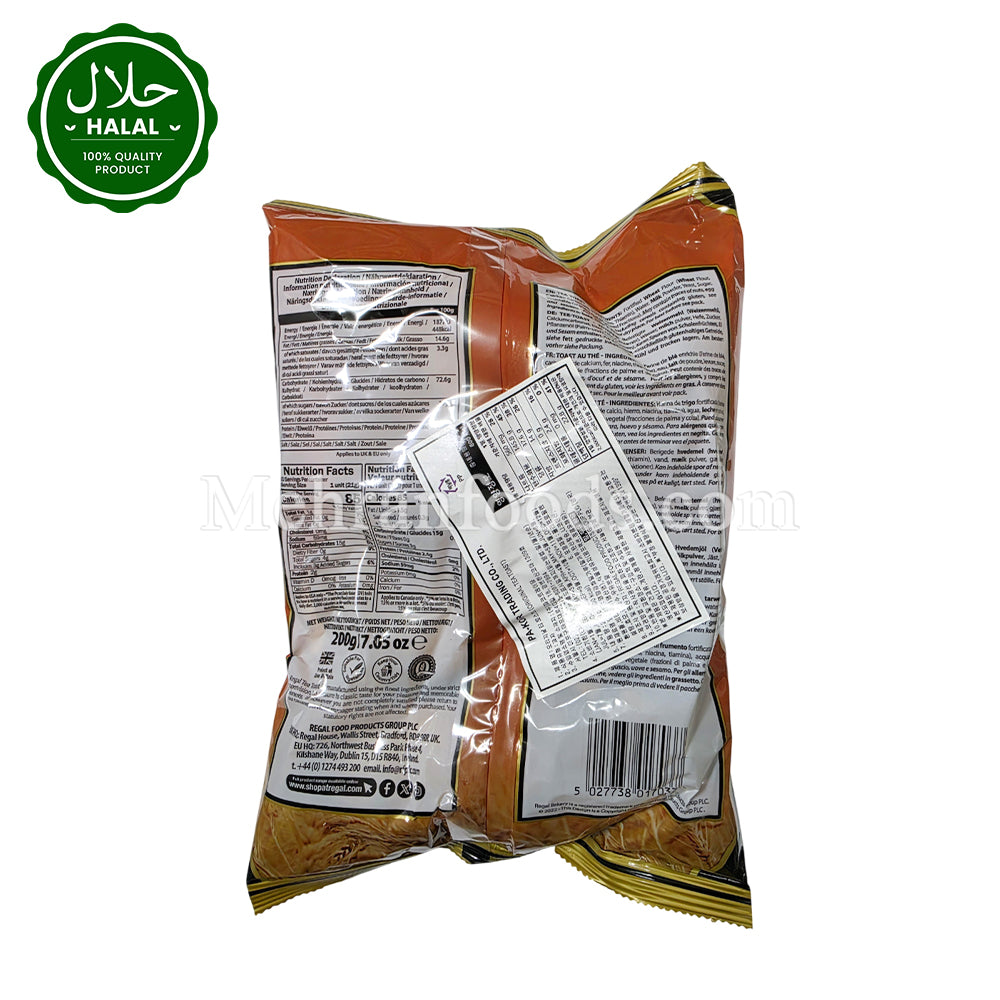 Mehran Rusk REGAL Original Tea Toast 200g | Classic Tea Rusk | Mehran Foods Korea
