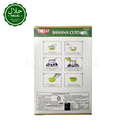 Banana flavored custard powder mix LAZZAT brand