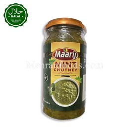 MAARIJ Mint Chutney 340g Jar Front View