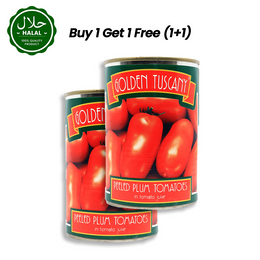 GOLDEN TUSCANY Peeled Plum Tomatoes 400g Pack Front