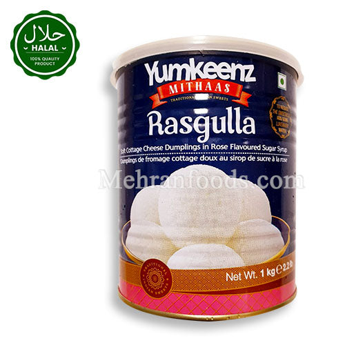 YUMKEENZ Rasgulla 1kg | Soft Indian Sweet in Korea – Mehran Foods Korea