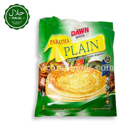 DAWN BREAD Plain Frozen Paratha (Bread) 5pcs 400g 플래인 냉동 파라타