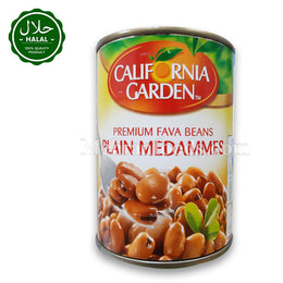 California Garden Plain Medammes 400g Can Front View