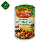 California Garden Fava Beans Egyptian Recipe 450g Can Front