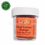 SUNDIP Orange Food Colour 25g Powder Pack Front
