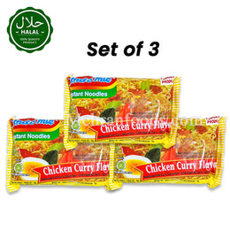 INDOMIE Halal Chicken Curry Flavour Instant Noodles 80g Pack Front