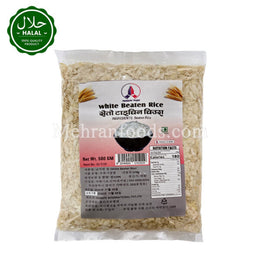 Namaste Nepali White Beaten Rice Poha Mota 500g Pack
