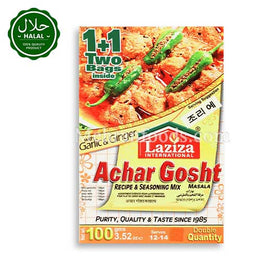LAZIZA Achar Gosht Masala 100g spice mix packaging
