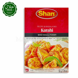 SHAN Karahi Masala 50g Spice Mix Pack Front View