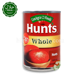 HUNTS Whole Peeled Tomatoes 411g Can Front