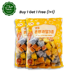 FROZEN Mixed Fruit (Mango+Dragon fruit+Papaya) 1kg (1+1) 2kg 냉동 혼합 과일