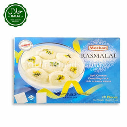MEZBAN Rasmalai (Cheese Dumplings in creamy sauce) 20pcs 1kg  라스말라이