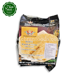 CROWN FARMS Roti Paratha 20pcs (Plain) 1600g 로티 플레인 파라타 (커리빵)
