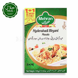 MEHRAN Hyderabadi Biryani Masala 100g spice pack front view