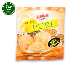 DAWN BREAD Frozen Puri 12pcs 480g 냉동 퓨리 (커리 빵)