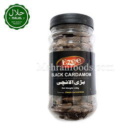 EZEE Black Cardamom Bari Elaichi 100g spice pack