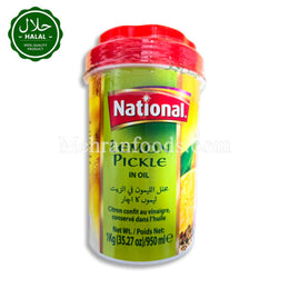 National Lemon Pickle 1kg Jar Front View