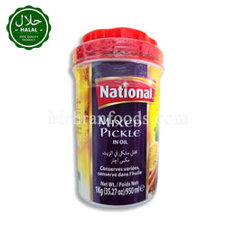 National Mixed Pickle 1kg Jar Front View
