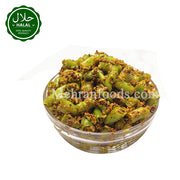 Spicy Green Chilli Pickle in Mustard Oil