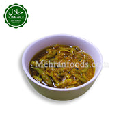 LAZZAT Spicy Green Chilli Pickle in Oil by Mehran Foods Korea