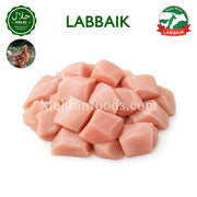 LABBAIK Halal Fresh Chicken Boneless Chest Square Cut 800g (Korea) / 신선한 큐브 닭 가슴살 (국내산)