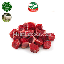 LABBAIK Halal Fresh Lamb Boneless Meat (Square Cut) Cubes 800g / 뼈없는 양고기