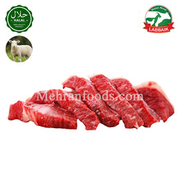 LABBAIK Halal Fresh Lamb Boneless Meat (Slice Cut) 1kg / 뼈없는 양고기 슬라이스 컷