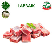 LABBAIK Halal Lamb with Bone 1.1kg packaged for sale in Korea