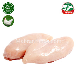 LABBAIK Halal Fresh Chicken Boneless Chest 1kg / 할랄 뼈 없는 닭 가슴살